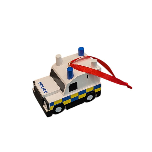 The Wee Belfast Police Van - Wooden Decoration