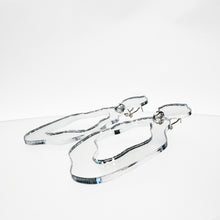 Load image into Gallery viewer, The Garden 1975 - Perspex Mirror Drop Earrings in Silver
