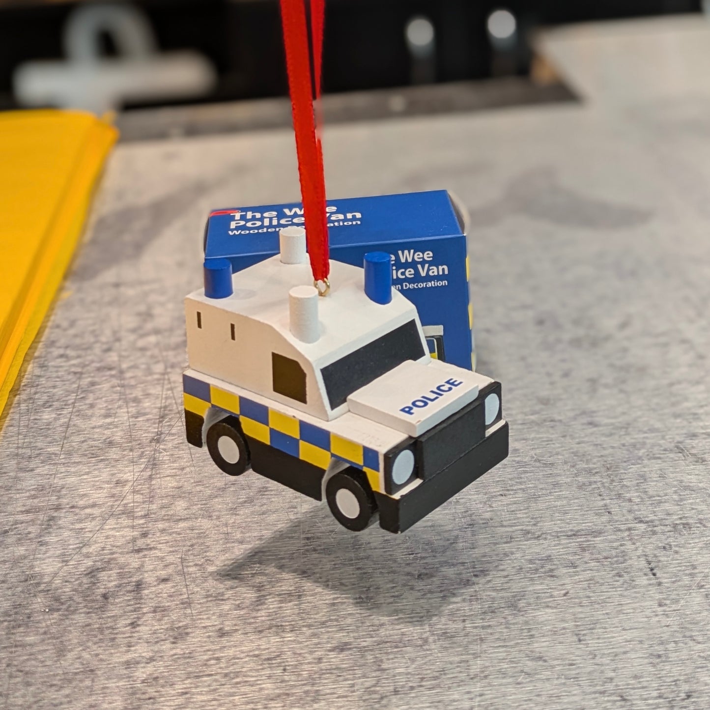 The Wee Belfast Police Van - Wooden Decoration