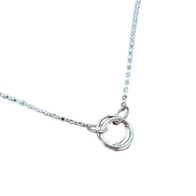 Load image into Gallery viewer, DOORUS Mini - Silver Hammered Ring Necklace - Made in Ireland
