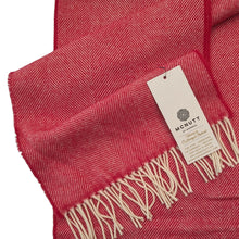 Load image into Gallery viewer, Red Lambswool Scarf - Made in Donegal Ireland
