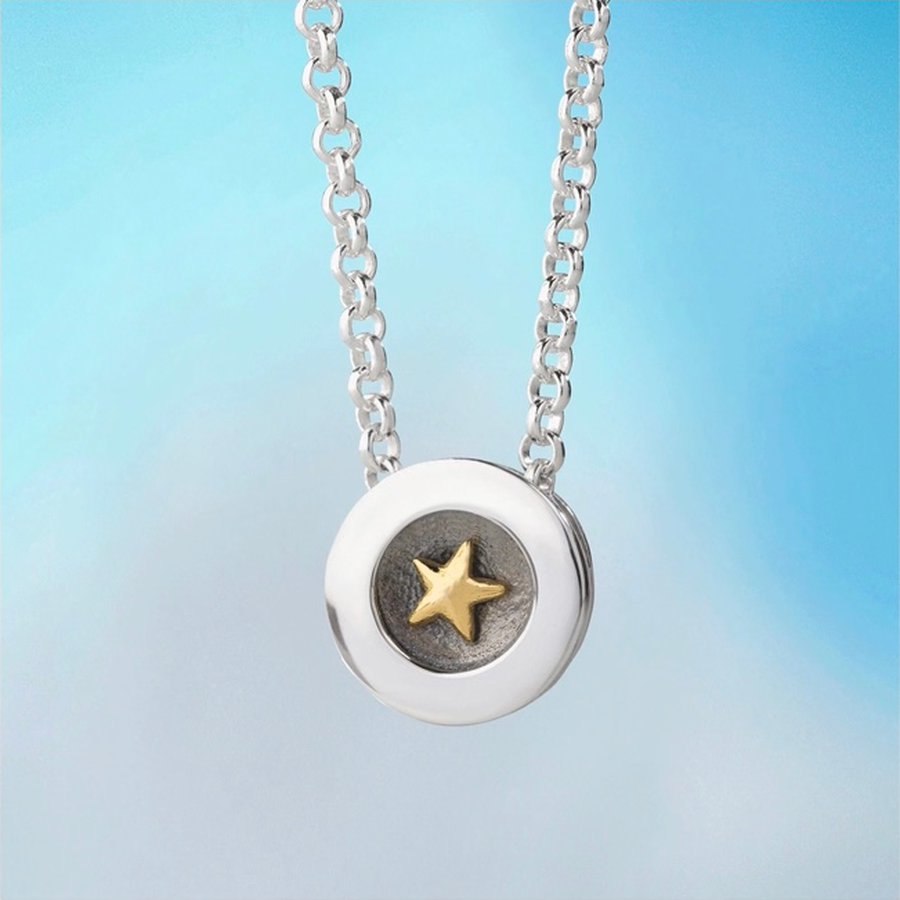 GOLD STAR PENDANT (Silver & Gold)