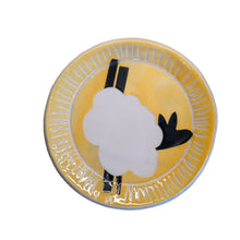 Load image into Gallery viewer, TANGERINE SHEEP Tiny Plate - Handmade Yellow Trinket Dish
