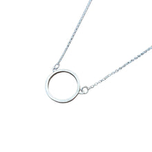 Load image into Gallery viewer, ANCAIRE - Silver Circle Pendant Necklace - Made in Ireland
