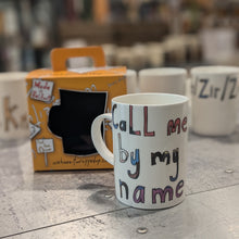 Load image into Gallery viewer, Call Me By My Name - WRAPPED UP PRONOUN MUG
