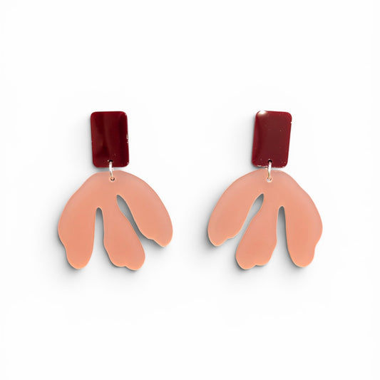 Fleur-de-lis Rose/Burgundy