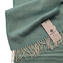 Load image into Gallery viewer, Spearmint Lambswool Scarf - Made in Donegal Ireland
