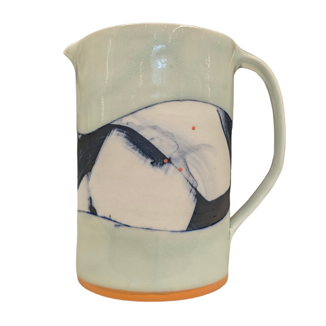 Medium Jug with Handle (Orange Base) - Adam Frew Ceramics