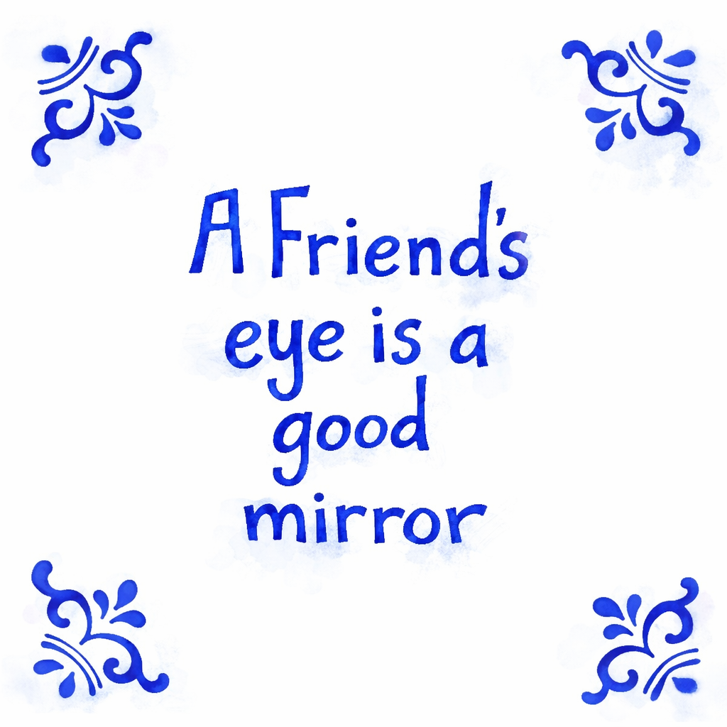 A Friends Eye Is A Good Mirror