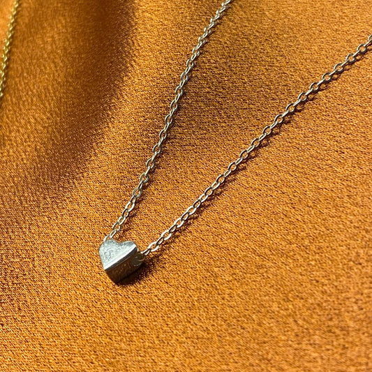 A Lil Bit of Love Necklace - Silver