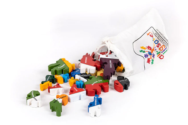 COUNTY COLOURS IRISH - Wooden Jigsaw Puzzle