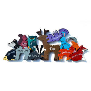 IRISH WILDLIFE - Wooden Number Jigsaw Puzzle