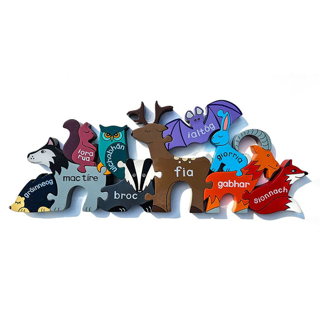 IRISH WILDLIFE - Wooden Number Jigsaw Puzzle