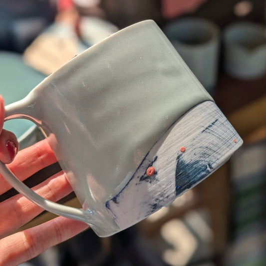 Wave Porcelain Mug - Adam Frew Ceramics