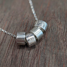 Load image into Gallery viewer, FLOAT - Four Silver Rings Necklace - Made in Ireland
