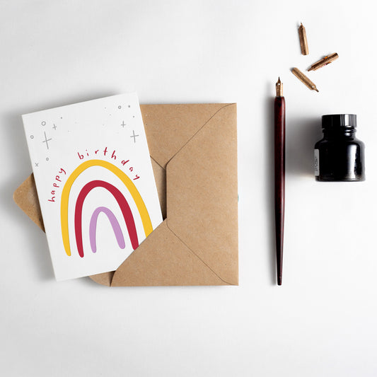 Happy Birthday Rainbow - Card