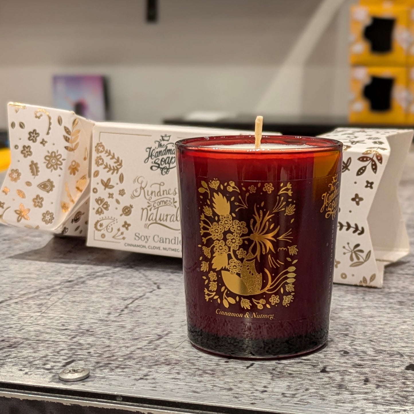 Christmas Cracker Candle - Handmade in Ireland