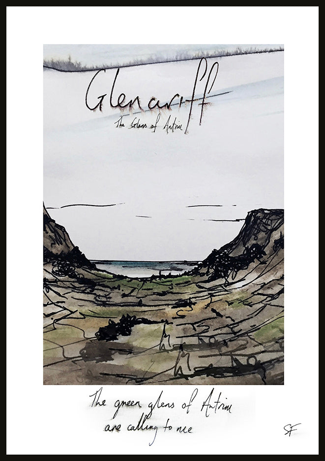 GLENARIFF - The Glens of Antrim - Contemporary Travel Poster