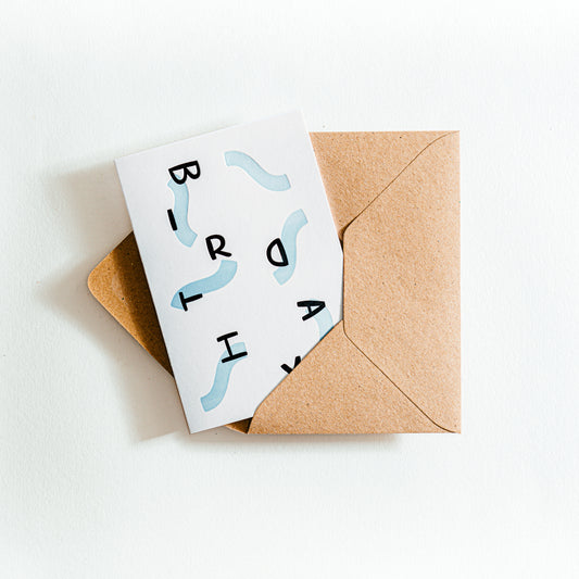 Birthday Squiggles - Card