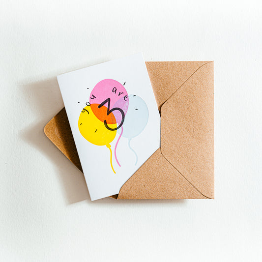 You Are Three - Card