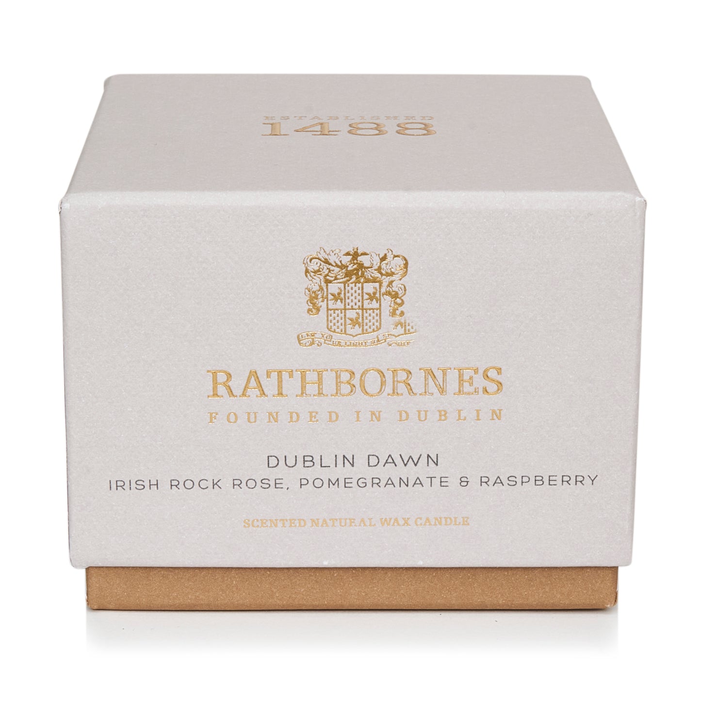 DUBLIN DAWN Candle (Irish Rock Rose, Raspberry & Davana) - Rathbornes 1488