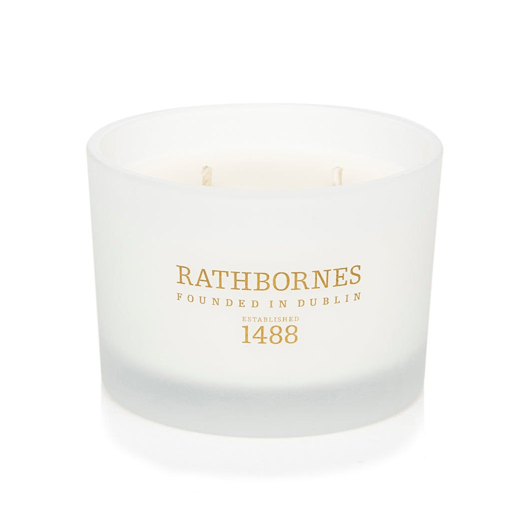 DUBLIN TEA ROSE Candle (Oud & Patchouli) - Rathbornes 1488