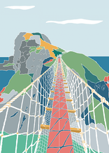 Load image into Gallery viewer, Carrick-a-Rede Rope Bridge - Deborah Hill Design
