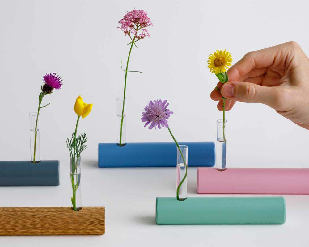 Wild Flower Vase - Grey