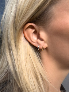 The Curve Studs - Silver