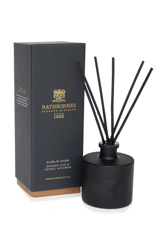 DUBLIN DUSK Reed Diffuser (Smoked Oud & Ozonic Accords) - Rathbornes 1488