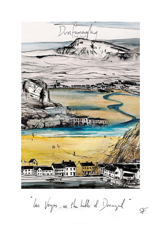 DUNFANAGHY - Contemporary Travel Poster