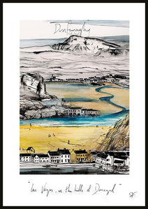 DUNFANAGHY - Contemporary Travel Poster