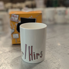 Load image into Gallery viewer, Ze / Hir / Hirs - WRAPPED UP PRONOUN MUG
