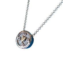 Load image into Gallery viewer, FOLLOW YOUR HEART PENDANT - Kinetic Necklace (Silver &amp; Gold)
