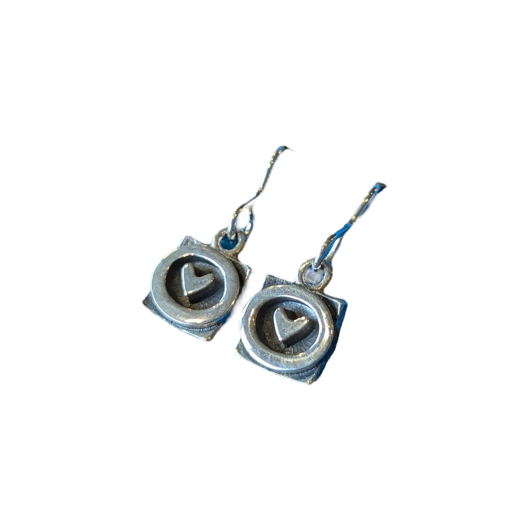 A BIG HUG Drop Earrings (Silver)