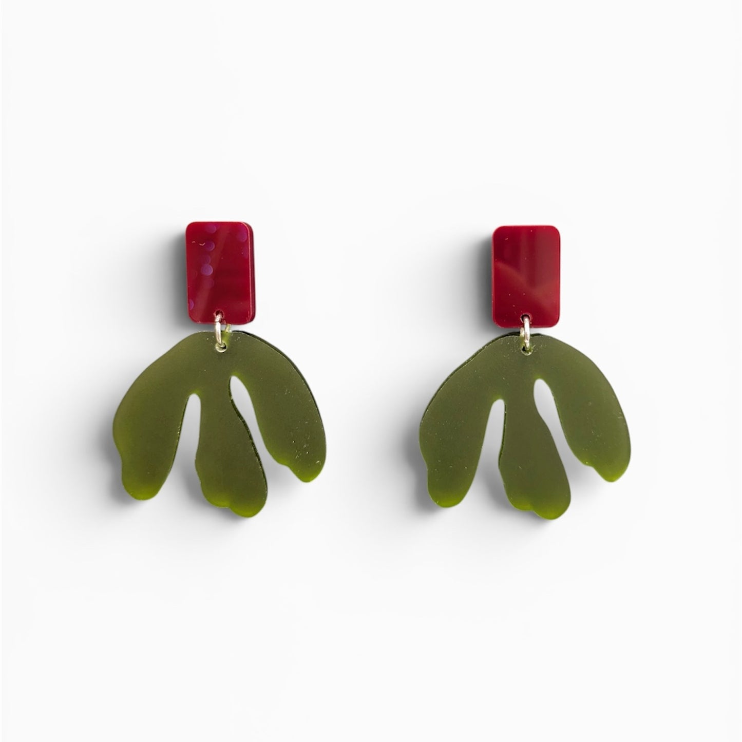 Fleur-de-lis Olive/Burgundy
