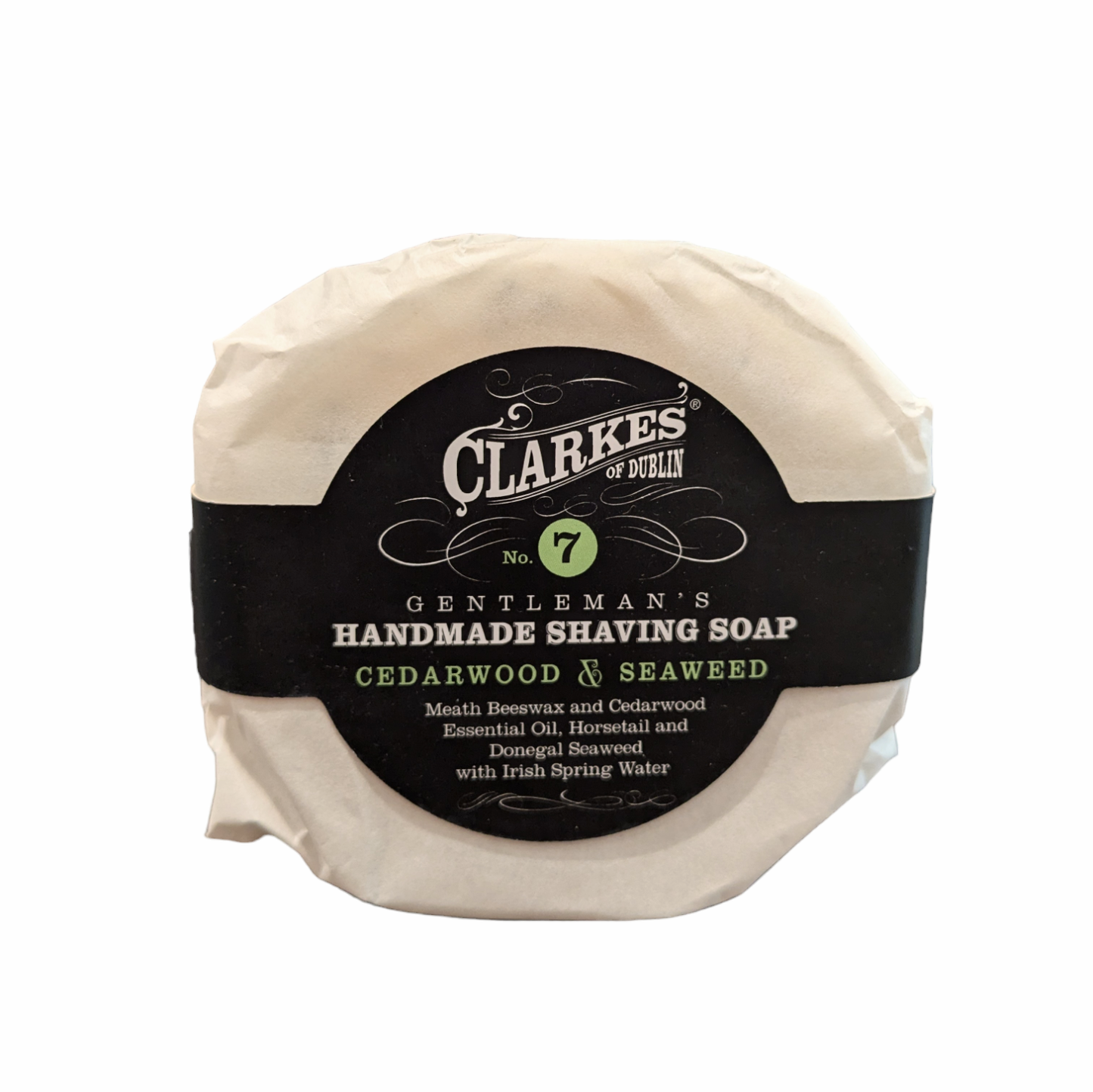 Handmade Shaving Soap - Cedarwood & Seaweed
