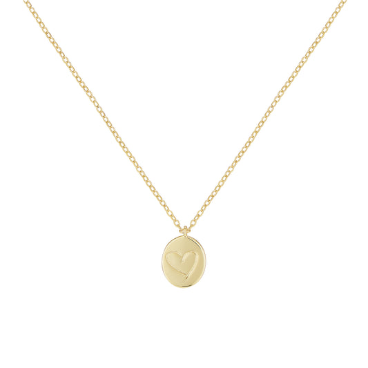 From The Heart Necklace - Gold