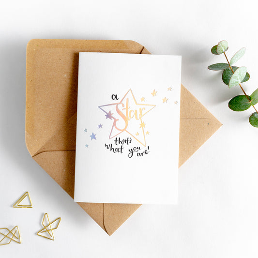 A Star, That's What You Are - Card