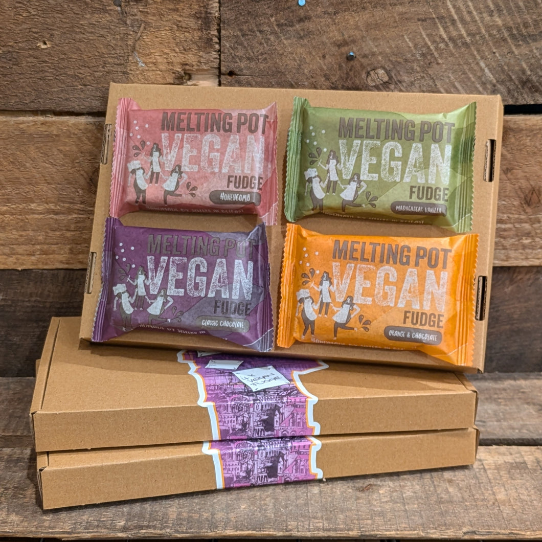 Melting Pot Vegan Fudge Gift Box (four)