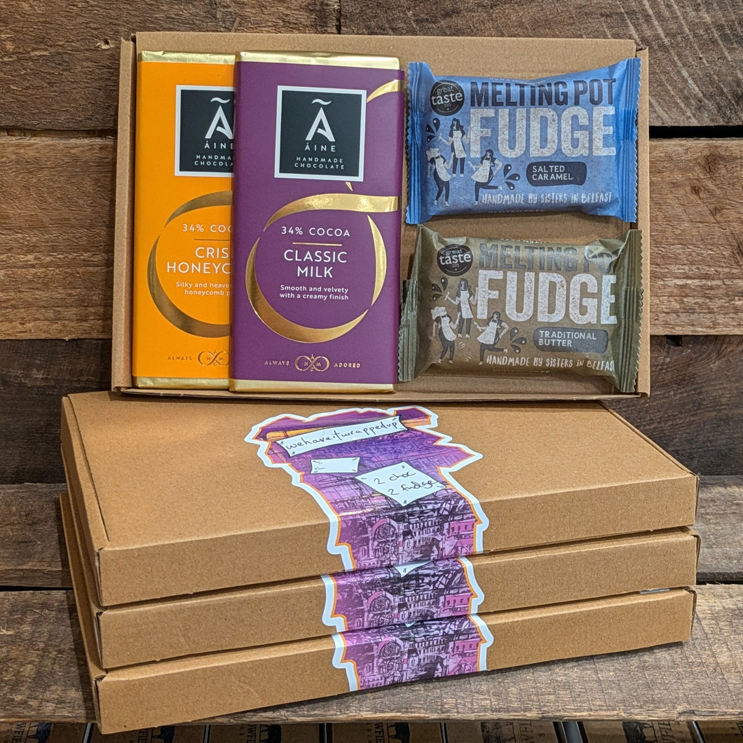 Sweet Gift Box - Fudge & Chocolate (four)