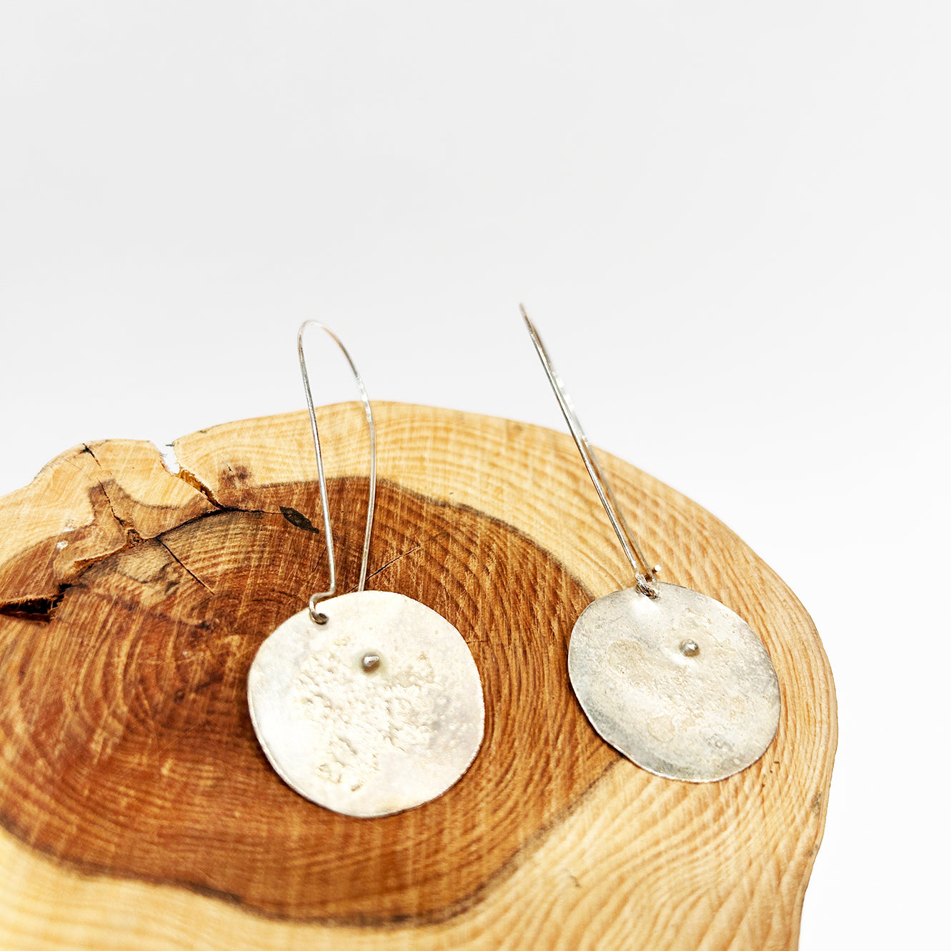 Gealach Hoop Earrings - Large - Sterling Silver