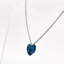 Load image into Gallery viewer, Heart Pendant Large - Oxidised Silver
