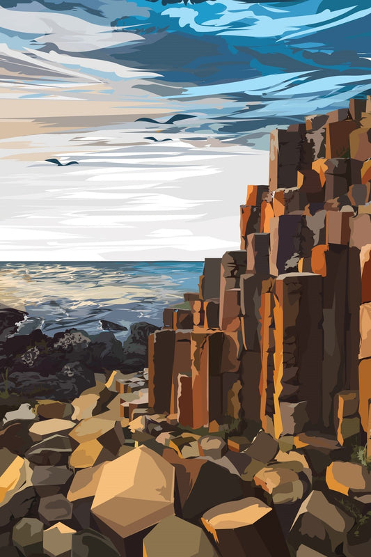 Causeway Sunset - Amber Jordan Design