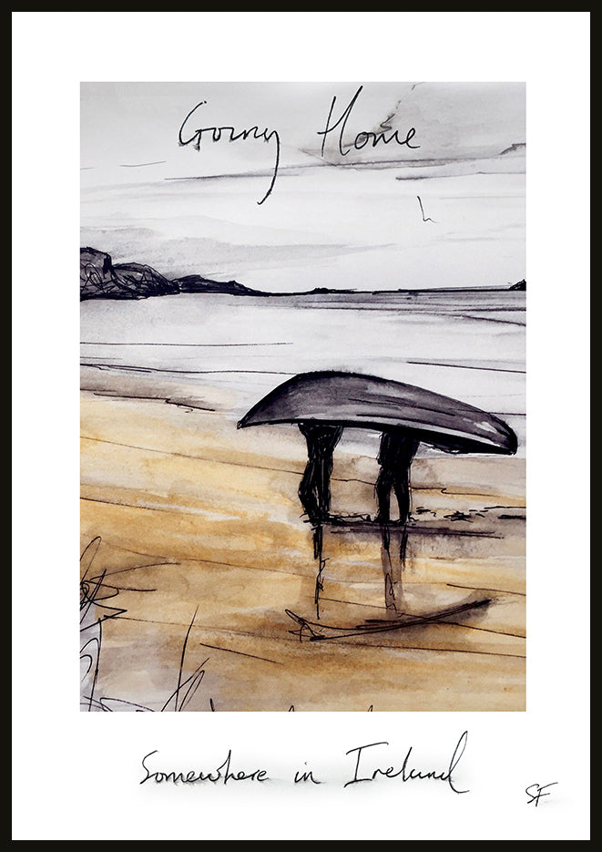 GOING HOME - Contemporary Travel Poster
