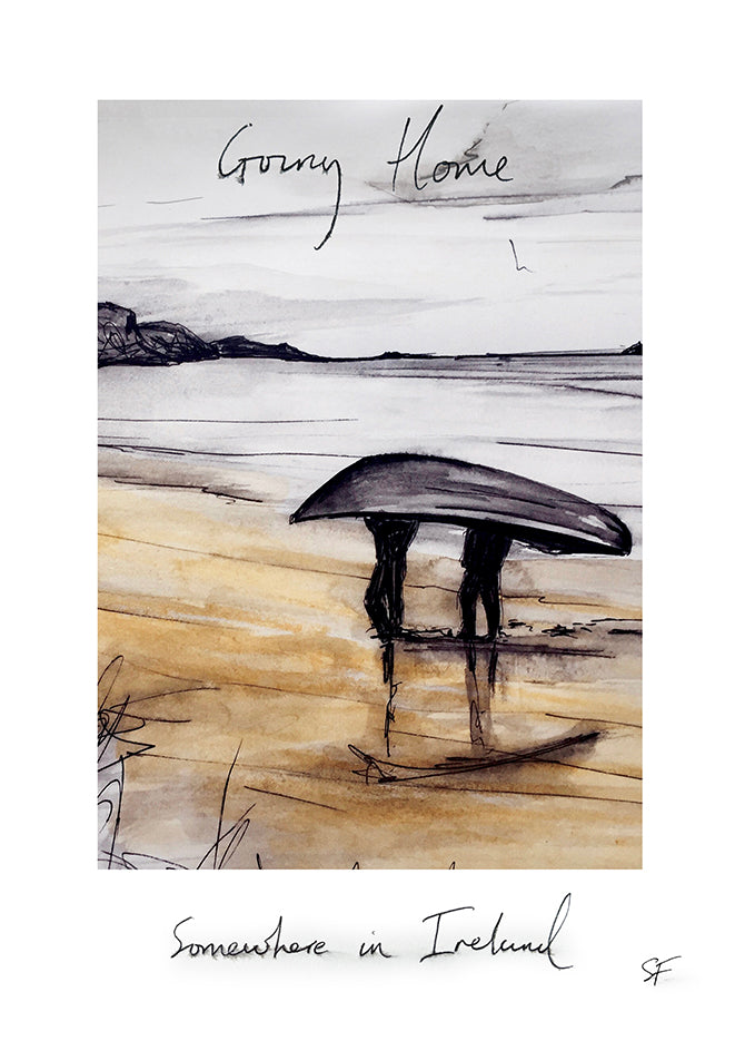 GOING HOME - Contemporary Travel Poster