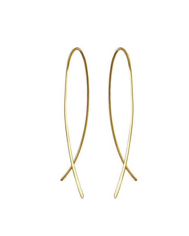 CROSSOVER Earrings - Gold