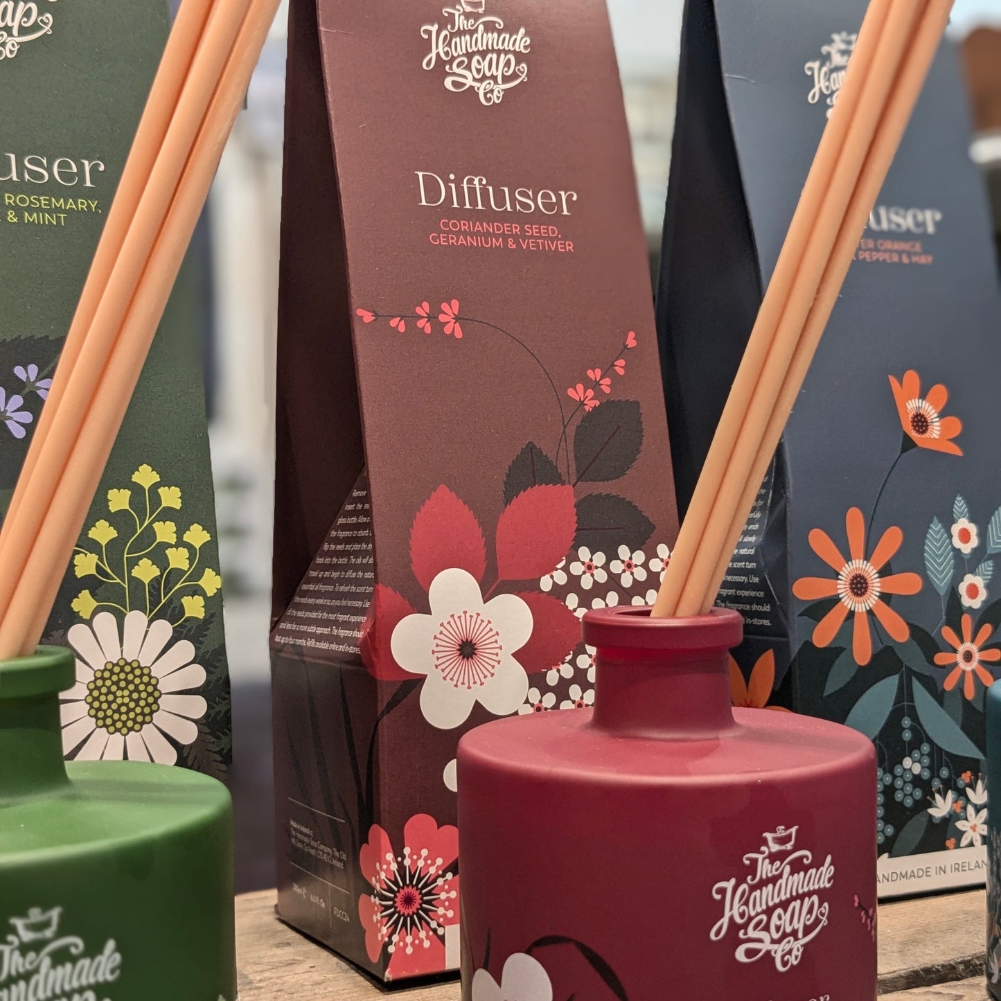 Coriander Seed, Geranium & Vetiver Diffuser - Handmade in Ireland