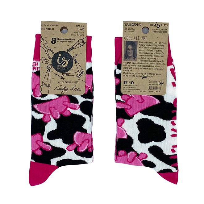 Milking It - Funny Irish Socks Made in Ireland