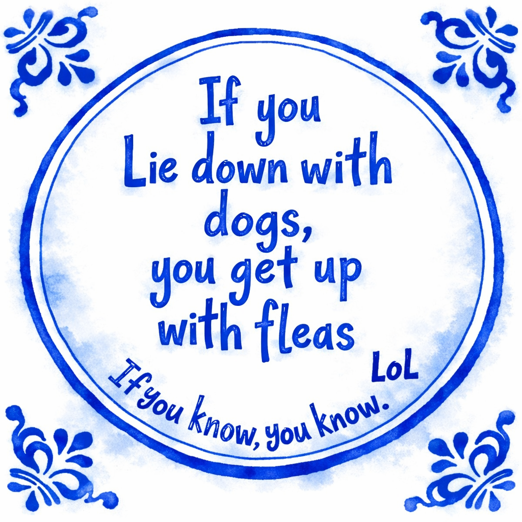 If You Lie Down With Dogs, You Get Up With Fleas
